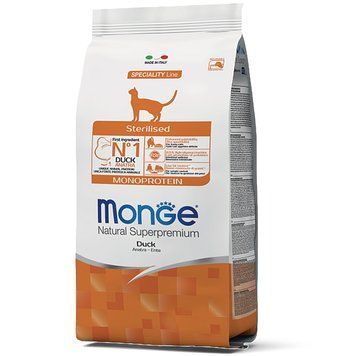 Корм для котів Monge Cat Sterilised з качкою 10 кг 70056182MG фото