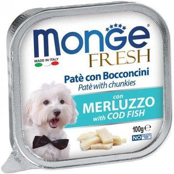 Корм для собак Monge Dog Wet FRESH тріска 0.1 кг 70013109MG фото