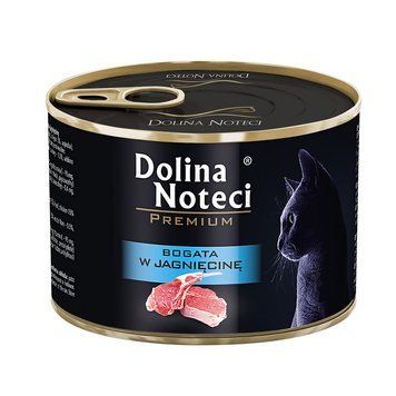 Конcерва для котів Dolina Noteci Premium м'ясні шматочки в соусі з ягнятиною, 185 гр DN 185 (800)PI фото