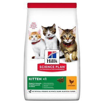 Сухий корм для кошенят і кішок Hill's SCIENCE PLAN Kitten у період вагітності та лактації, з куркою, 7 кг 604050BAR фото