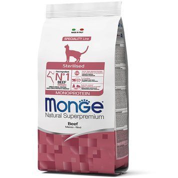 Корм для котів Monge Cat Sterilised з яловичиною 1.5 кг 70005524MG фото