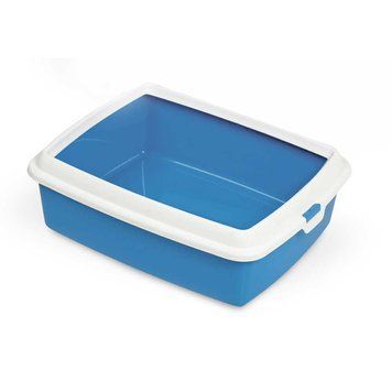 Туалет для кішок з рамкою HYDRA MINI BLUE, 43x31x12 HYDRA MINI СИНІЙPI фото