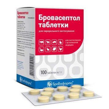 Бровасептол таблетки Бровафарма комбінований антибактеріальний препарат 100 таблеток по 1 г BRO50442VS фото