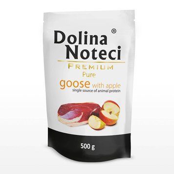 Пауч Dolina Noteci Premium Pure для собак алергіків з гускою та яблуком, 500 гр DN 500 (908)PI фото