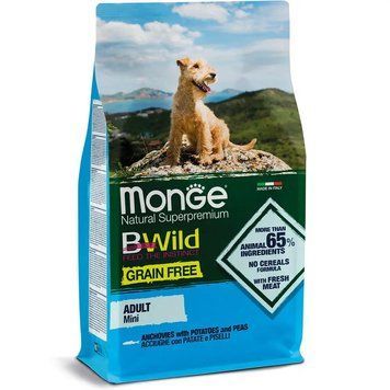 Корм для собак Bwild Dog Grain Free Mini анчоус 15 кг 70004695MG фото