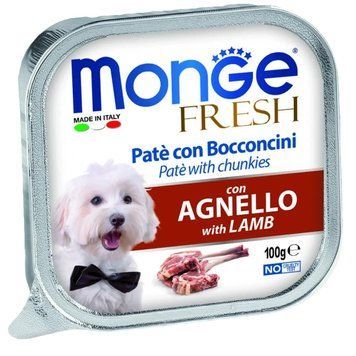 Корм для собак Monge Dog Wet FRESH ягня 0.1 кг 70013055MG фото
