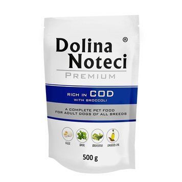 Пауч Dolina Noteci Premium для собак з тріскою та броколі, 500 гр DN 500 (816)PI фото