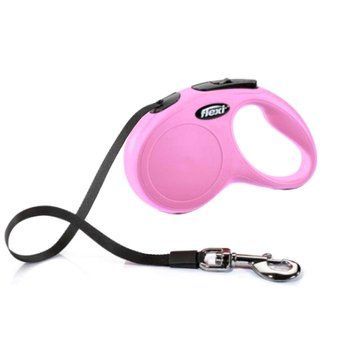 Рулетка FLEXI Classic XS, 3м, до 12кг, стрічка, рожева C5055231PI фото