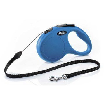 Рулетка FLEXI Classic M, 5м, до 20 кг, шнур, синя (2610) C5055142PI фото