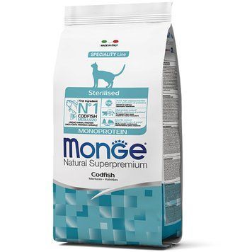 Корм для котів Monge Cat Sterilised з тріскою 1.5 кг 70005531MG фото