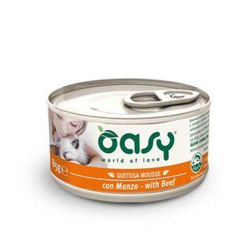 Вологий корм для котів OASY CAT Wet Яловичина 0.085 кг 3017342795OA фото