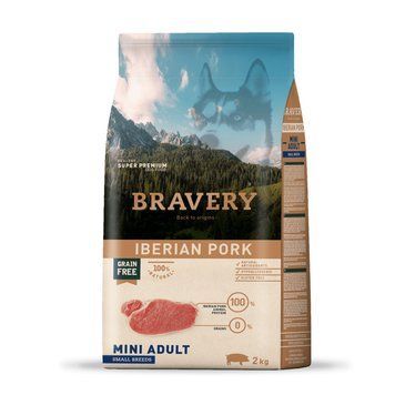 BRAVERY Iberian Pork Mini Adult, сухий корм для дор.собак дрібних порід, з іберійською свининою 2kg 6695 BR IBER M_ 2KGPI фото