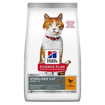 Сухий корм для дорослих стерилізованих котів Hill&rsquo;s SCIENCE PLAN Adult Sterilised Cat Chicken, з куркою, 3 кг 607656BAR фото