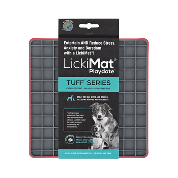 Килимок для повільного живлення LickiMat DOG PLAYDATE TUFF RED зелений 9349785000333DOB фото