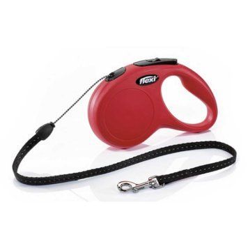 Рулетка FLEXI Classic M, 8м, до 20кг, шнур, червона C5055147PI фото