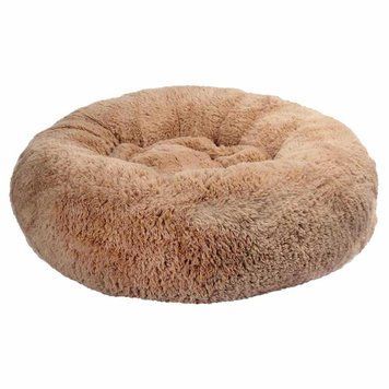 Лежак плюшевий для тварин BROWNIE, круглий (коричневий) 65 см 15кг M VR01//0144PI фото