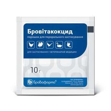 Порошок Бровафарма Бровитакокцид для птахів 10 г профілактика і лікування BRO50250VS фото