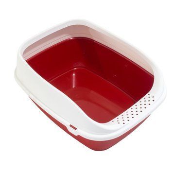 Туалет д/кіш з рамкою BETA PLUS MAXI RED, 49x39x17 (6 шт. у ящ) BETA PLUS MAXI ЧЕРВОНИЙPI фото