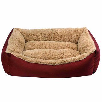 Лежак для тварини JELLYBEAN, прямокутний (бордів/беж) 95*70*22 см 40 кг XL VR07//1165PI фото