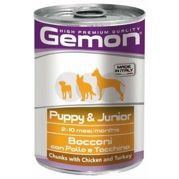 Їжа для собак Gemon Dog Wet Puppy Junior курка з індичкою Вага: 0.415 кг 70387866MG фото