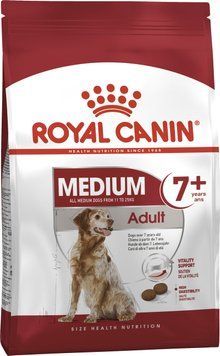 Корм для дорослих собак середніх порід віком ROYAL CANIN MEDIUM ADULT 7+(від 7 років) 4.0 кг 3005040RY фото