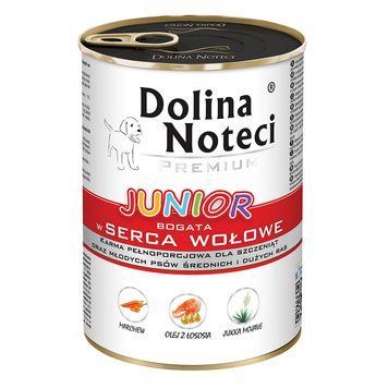 Консерва Dolina Noteci Premium для цуценят з яловичим серцем, 400 гр DN 400 (403)PI фото