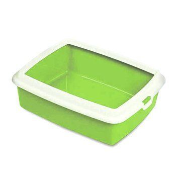 Туалет для кішок з рамкою HYDRA MINI GREEN, 43x31x12 HYDRA MINI ЗЕЛЕНИЙPI фото