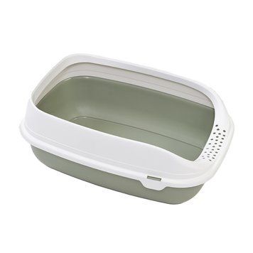 Туалет для кішок з рамкою BETA PLUS MAXI LIGHT GREEN, 49x39x17 BETA  PLUS MAXI L.GREENPI фото