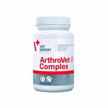 Харчова добавка Vet Expert ArthroVet Complex для підтримання здоров&rsquo;я функції хрящів і суглобів у котів і собак, 90 таб. 58242BAR фото