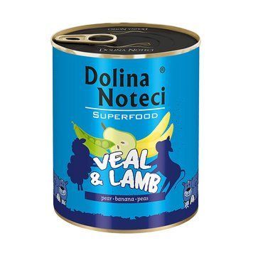 Консерва Dolina Noteci Superfood для cобак з телятиною та бараниною,800 гр DN 800 (657)PI фото