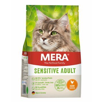Сухий корм MERA Cats Sensitive Adult Сhicken (Huhn) для дорослих котів із чутливим травленням з куркою, 10 кг 38645PI фото