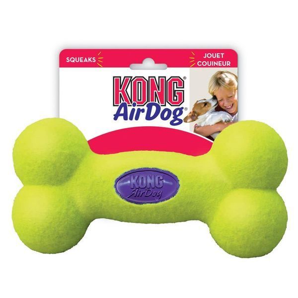 Игрушка KONG AirDog Squeaker Bone воздушная кость для собак средних и крупных пород, L 775302BAR фото