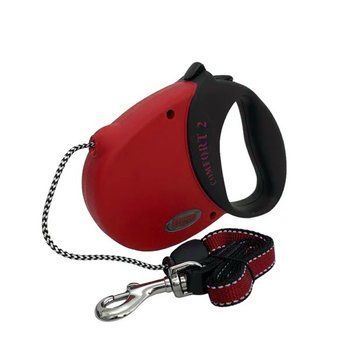 Рулетка FLEXI Comfort Basic 2, чорна з червоним, 5 м 20 кг, шнур (6733) 428,22 - 6733PI фото