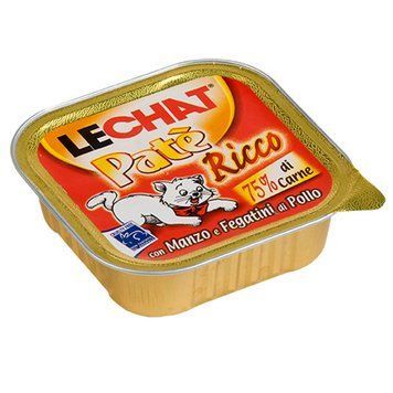 Вологий корм для котів LeChat Cat Wet Adult яловичина та курка 0.1 кг 70008211MG фото