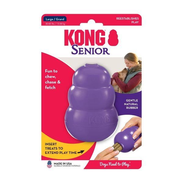 Іграшка KONG Senior груша-годівниця для собак середніх і великих порід зрілого віку, L 11438BAR фото