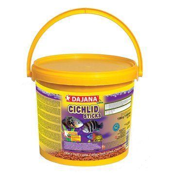 Корм для великих та середніх цихлідів CICHLID STICKS (5л/1,9кг) у пелетах DP111F (5364)PI фото