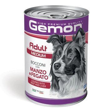 Корм для собак Gemon Dog Wet Medium Adult яловичина з печінкою Вага: 0.415 кг 70387859MG фото