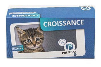 Вітамінно-мінеральний комплекс Ceva PET PHOS CROISSANCE для кошенят і котів 12 таблеток CEV50035VS фото