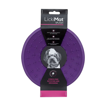 Килимок для повільного живлення LickiMat DOG SPLASH PURPLE фіолетовий 9349785005147DOB фото