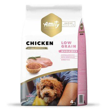 Сухий корм для дорослих собак, з куркою AMITY Super Premium Chicken, 4 kg SP 535 CHICK 4 KGPI фото