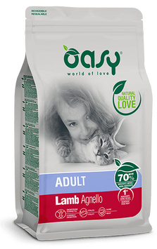 Сухий корм для котів OASY CAT LIFESTAGE Adult ягняти 0.3 кг 3017347998OA фото