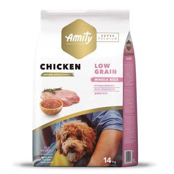 AMITY Super Premium Chicken, сухий корм для дорослих собак, з куркою 14 kg (205)   542  CHICK  14 KGPI фото