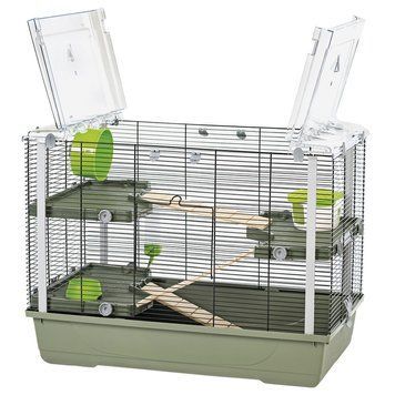 Клітка для кролів та морських свинок EVA 23 GREEN/BLACK, 79x45x60h G190.00PI фото