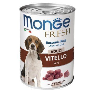 Корм для собак Monge Dog Wet FRESH телятина 0.4 кг 70014458MG фото