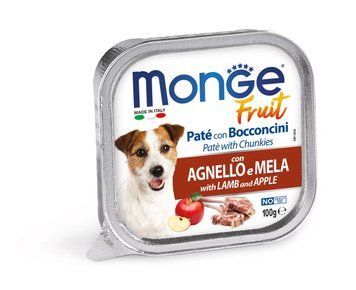 Корм для собак Monge Dog Wet FRUIT ягня з яблуком 0.1 кг 70013222MG фото