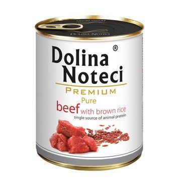 Консерва Dolina Noteci Premium Pure для собак алергіків з яловичиною та корич, рисом, 800 гр DN 800 (601)PI фото