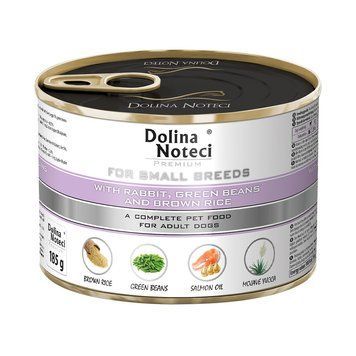 Консерва Dolina Noteci Premium для собак маленьких порід з кроликом,квасолею та корич,рисом,185 гр DN 185 (427)PI фото