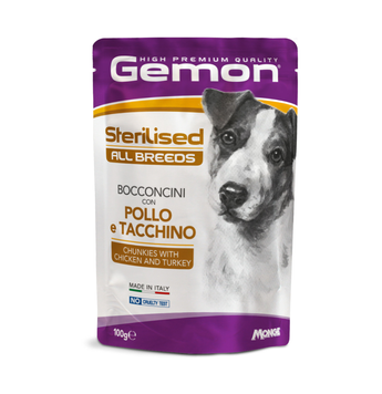Їжа для собак Gemon Dog Wet Senior/Sterilised індичка 0.1 кг 70300643MG фото