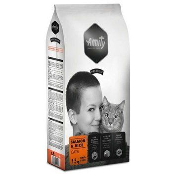 Корм для котів AMITY Salmon&Rice, повсякденний, з лососем і рисом, 1,5kg 085 SALM 1.5KGPI фото