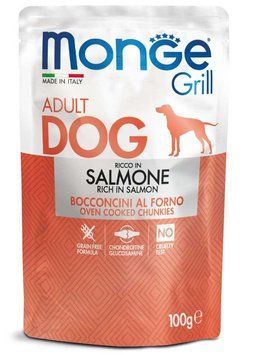 Корм для собак Monge Dog Wet GRILL лосось 0.1 кг 70013123MG фото